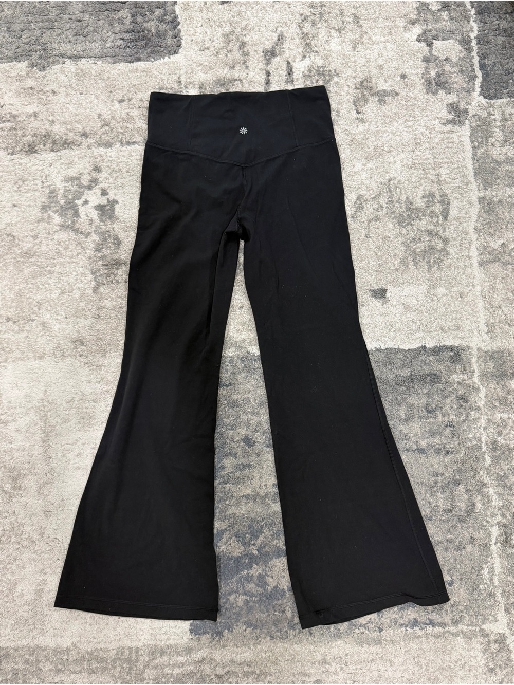 Athleta Women’s Elation Flare Pant, Black, Size M petite